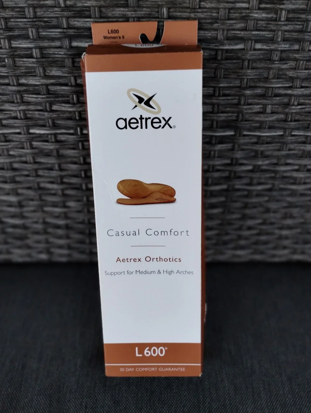 Aetrex Lynco L600 Casual Comfort Orthotics Women’s 9 Medium High Arch Insoles